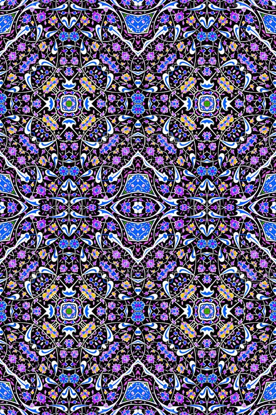 民族风花纹印花华亿平台图片