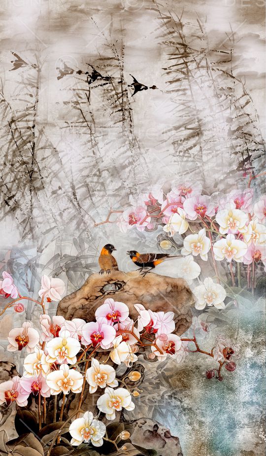 中国风印花华亿平台图片