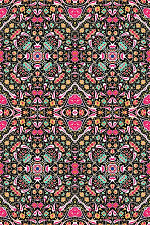 民族风花纹印花华亿平台图片