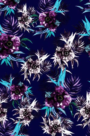 满版散花印花华亿平台图片