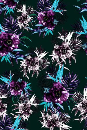 满版散花印花华亿平台图片