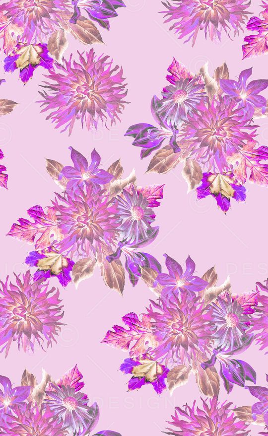 满版散花印花华亿平台图片