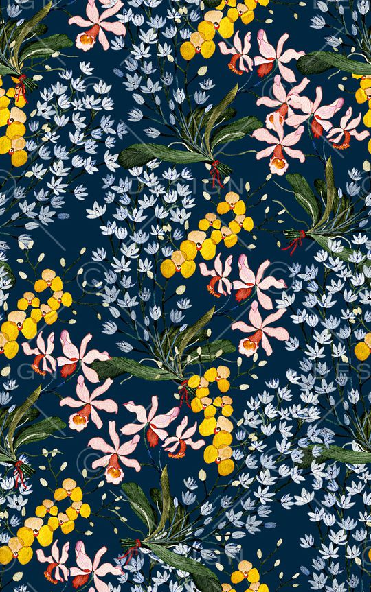 植物印花华亿平台图片