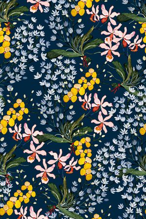 植物印花华亿平台图片