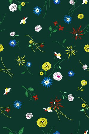 小碎花印花华亿平台图片