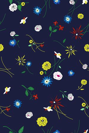 小碎花印花华亿平台图片