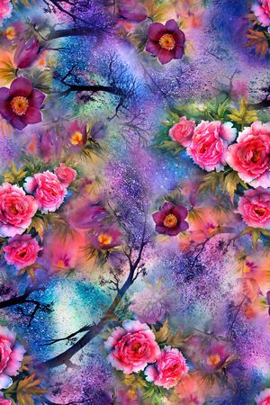 小碎花印花华亿平台图片