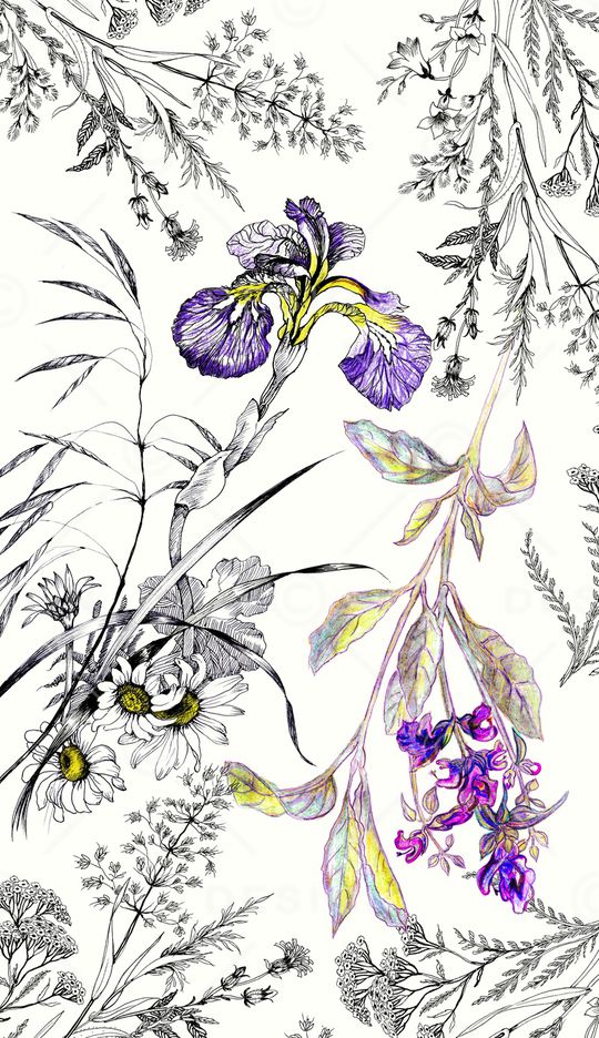 植物印花华亿平台图片