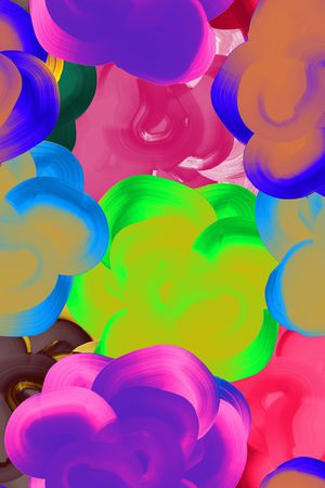 手绘花卉印花华亿平台图片