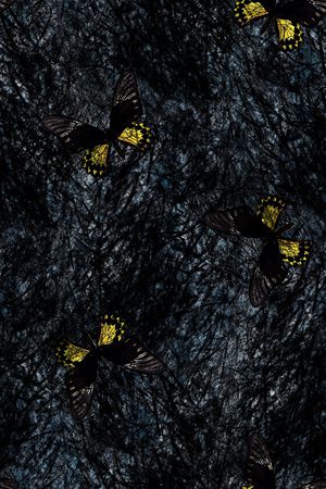 蝴蝶印花华亿平台图片