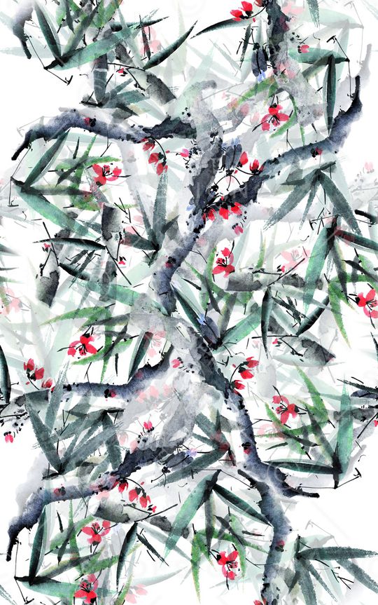 花卉印花华亿平台图片