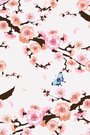 水彩花卉印花华亿平台图片