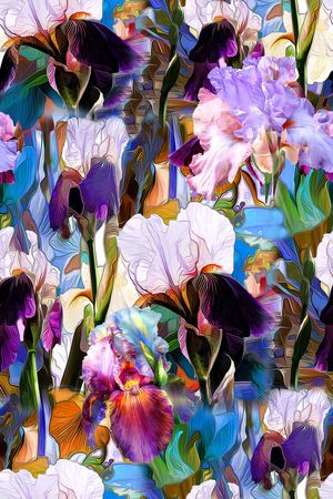 兰花印花华亿平台图片