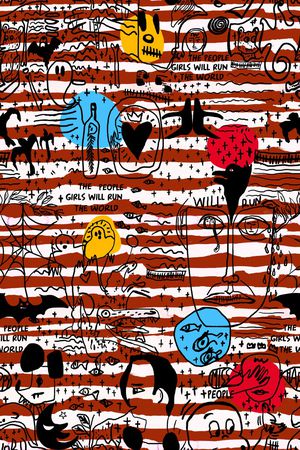 人物印花华亿平台图片