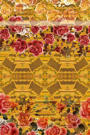 花卉印花华亿平台图片