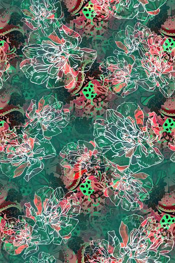 924490-抽象花卉佩斯利底纹酒