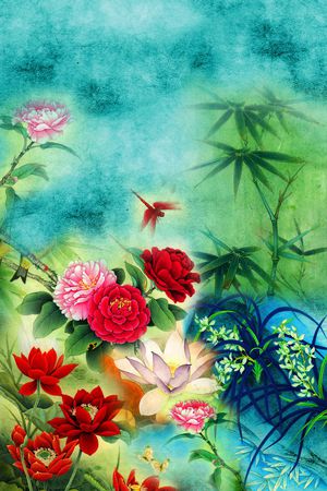 定位花印花华亿平台图片