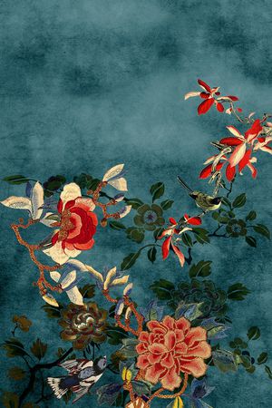 花卉印花华亿平台图片