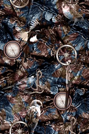 鸟印花华亿平台图片