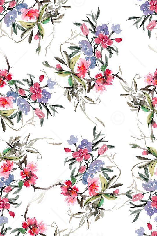 花卉印花华亿平台图片