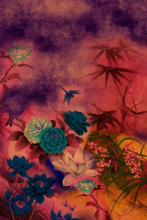 定位花印花华亿平台图片