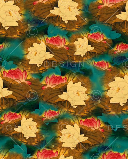 花卉印花华亿平台图片