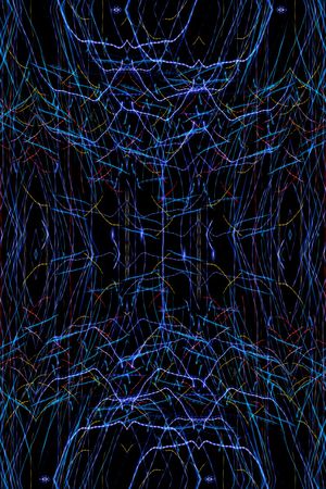 闪电条纹印花华亿平台图片