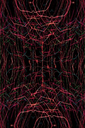 闪电条纹印花华亿平台图片