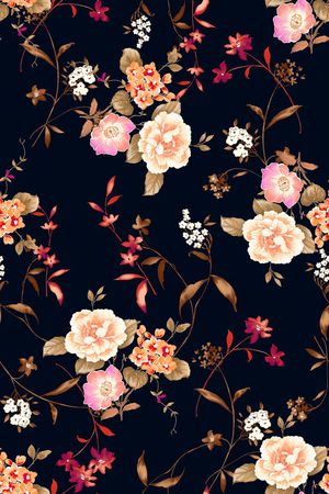 花卉印花华亿平台图片