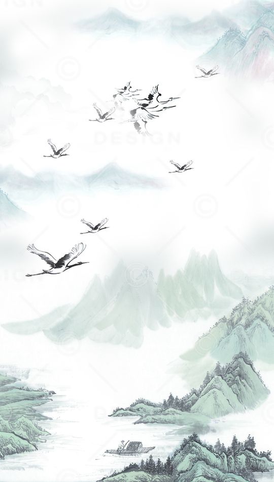 中国风印花华亿平台图片