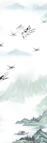 中国风印花华亿平台图片