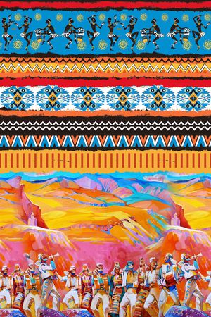 民族风印花华亿平台图片