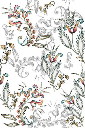 卷草印花华亿平台图片