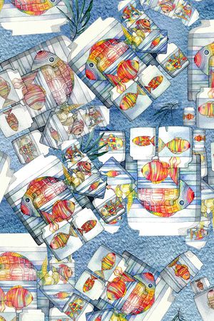 几何印花华亿平台图片