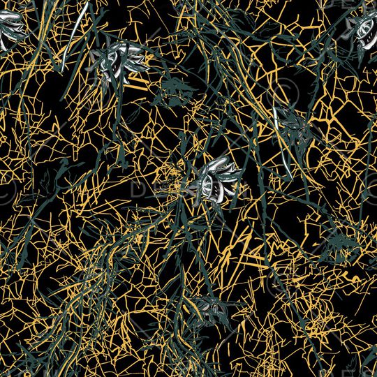 树枝印花华亿平台图片