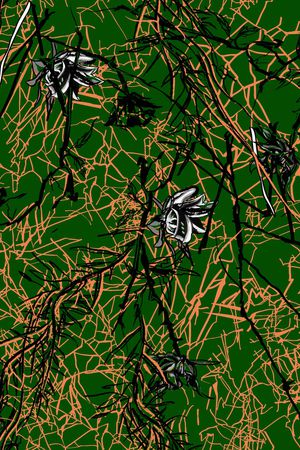 树枝印花华亿平台图片