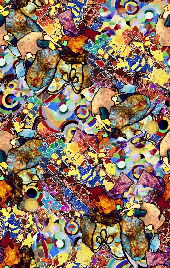 抽象印花华亿平台图片