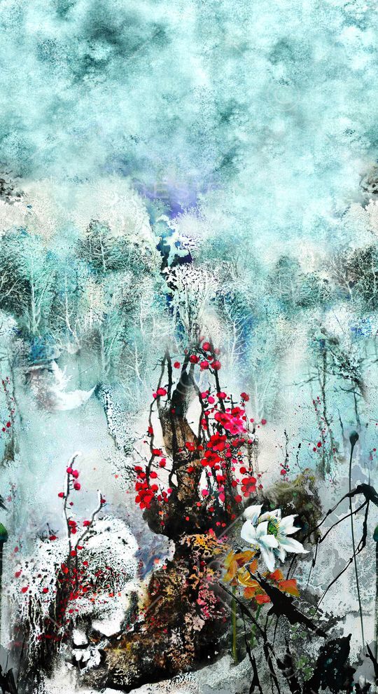 花卉印花华亿平台图片