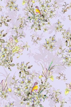 连衣裙印花华亿平台图片