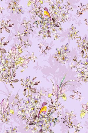 连衣裙印花华亿平台图片