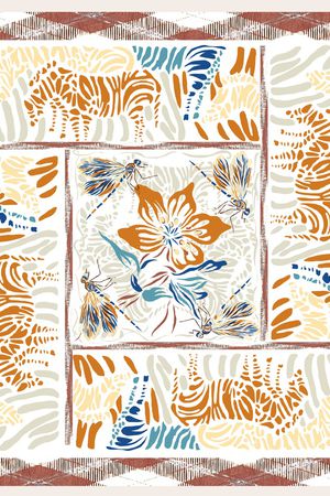 迪拜花卉印花华亿平台图片