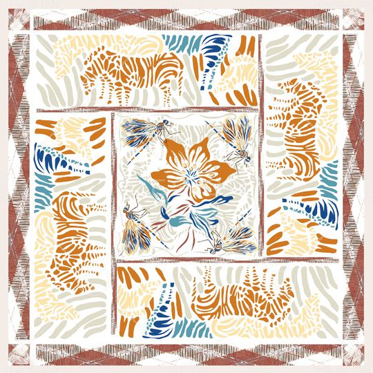 迪拜花卉印花华亿平台图片