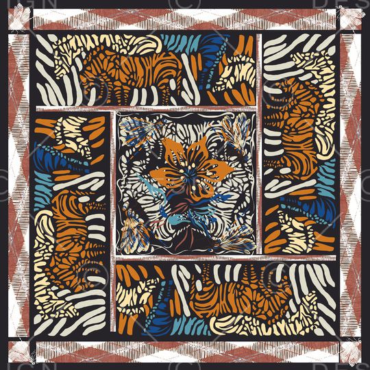 迪拜花卉印花华亿平台图片