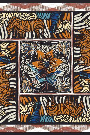 迪拜花卉印花华亿平台图片