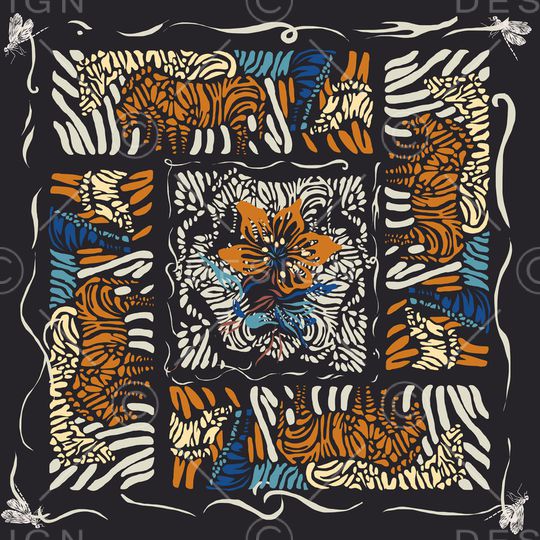 迪拜花卉印花华亿平台图片