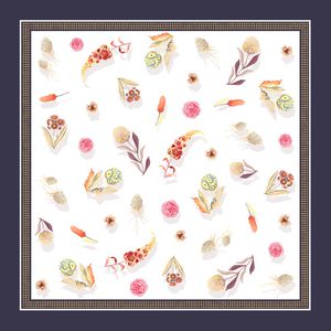 水彩花卉印花华亿平台图片