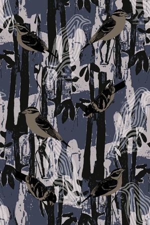 鸟印花华亿平台图片