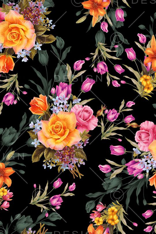 郁金香印花华亿平台图片