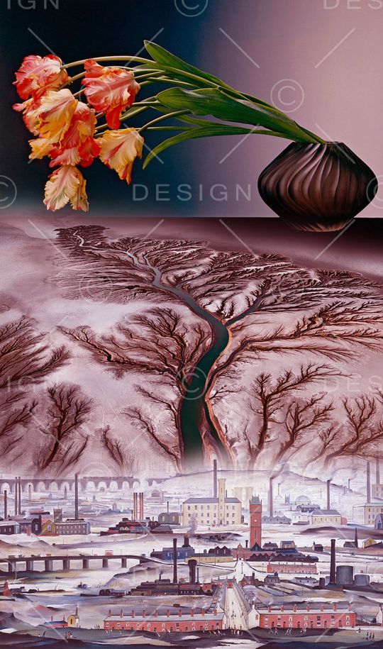 郁金香印花华亿平台图片