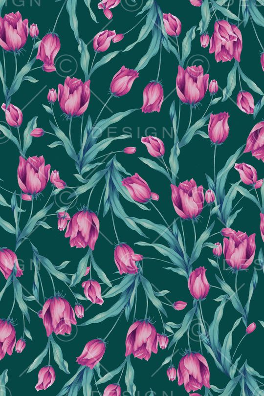 郁金香印花华亿平台图片